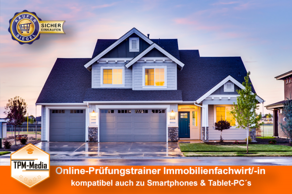 Immobilienfachwirt/-in (Online - Fragenkatalogtrainer)  {{Online-Prüfungstrainer}}